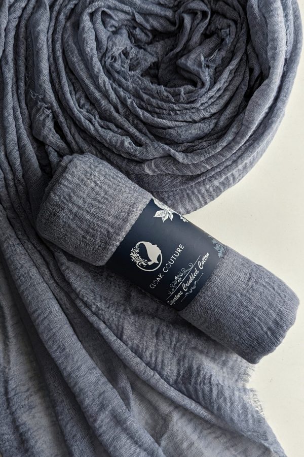 Glacier Crinkled Cotton Hijab