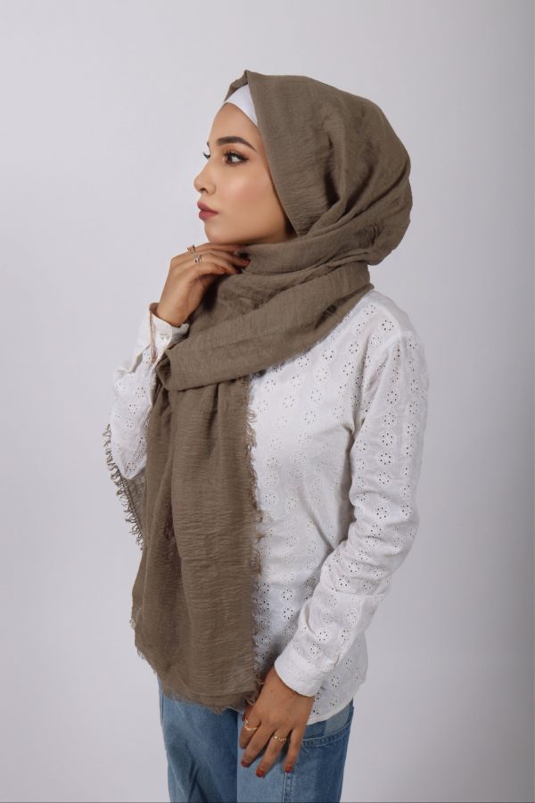 Stone Crinkled Viscose Hijab