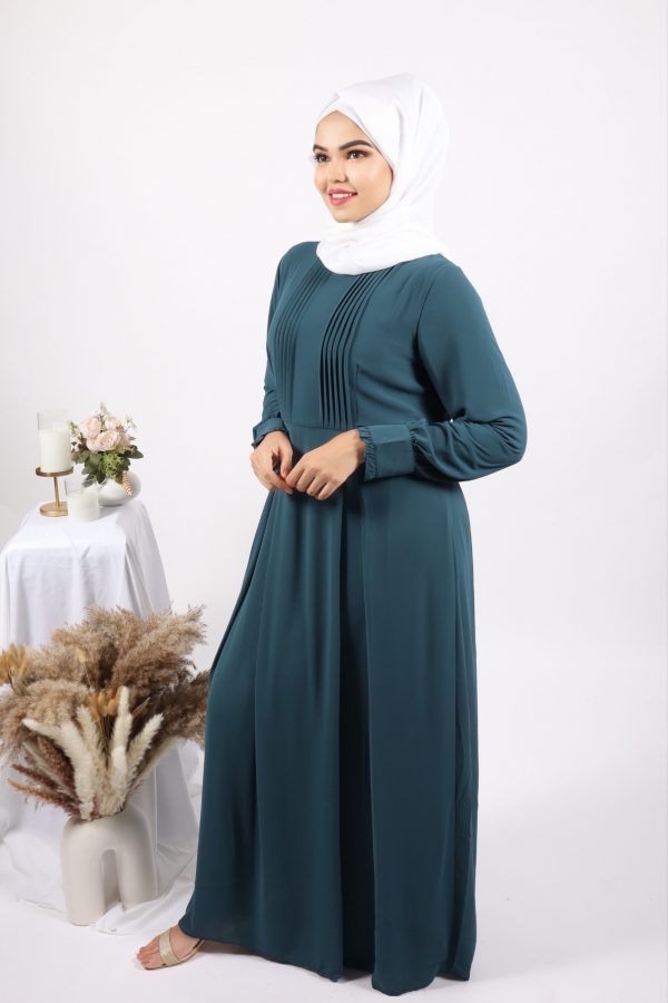 Leah Modest Wear Abaya / Dress - Teal