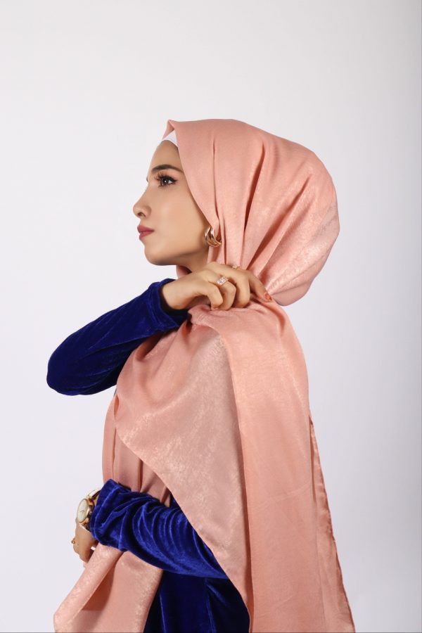 Blush velvet Chiffon Hijab