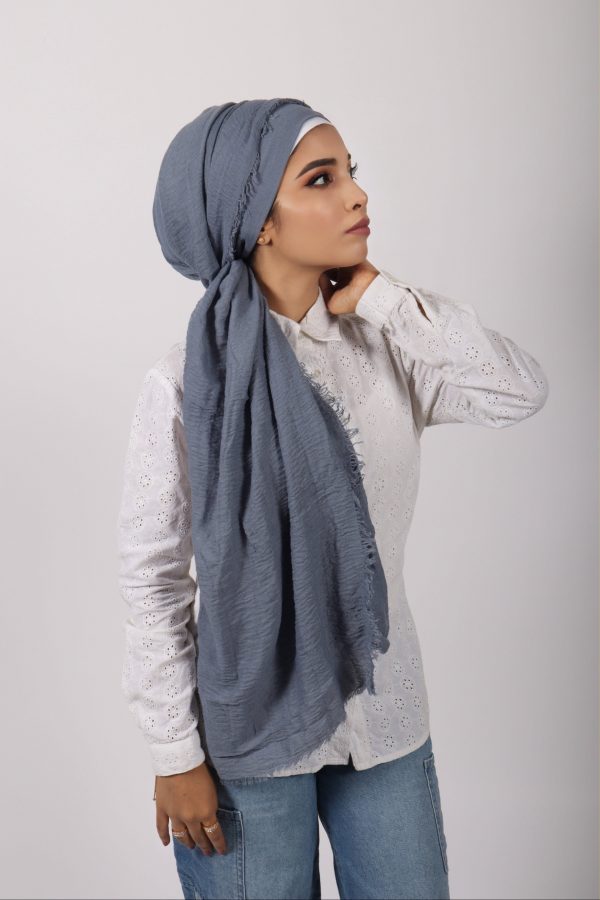 Jean crinkled Viscose Hijab