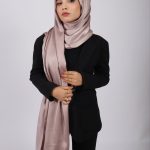 Oyester Grey Turkish Satin Hijab Image