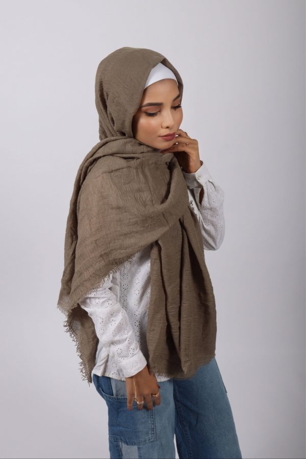 Stone Crinkled Viscose Hijab