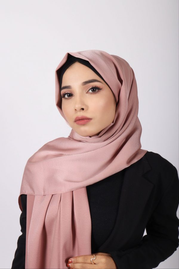 Rose Gold Turkish Satin Hijab