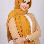 Mango Chiffon Pleated Hijab Image