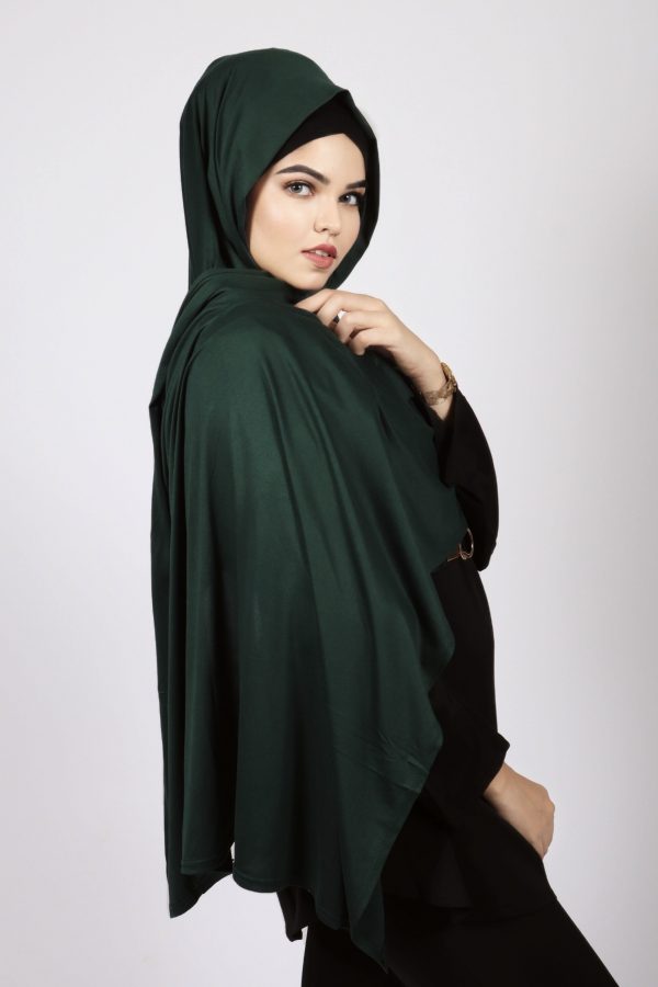 Lush Green Bamboo Jersey Hijab