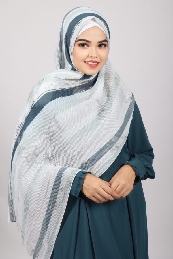 Godiva Pleated Printed Hijab
