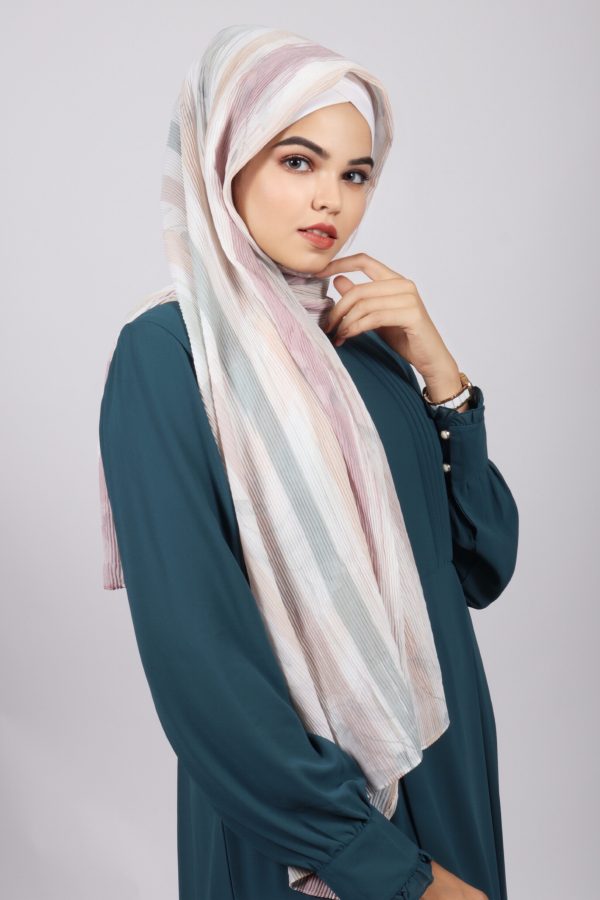 Victoria Pleated Printed Hijab