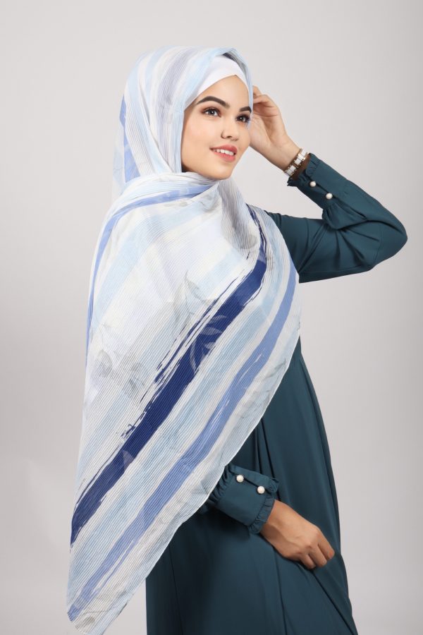 Daintree Pleated Printed Hijab
