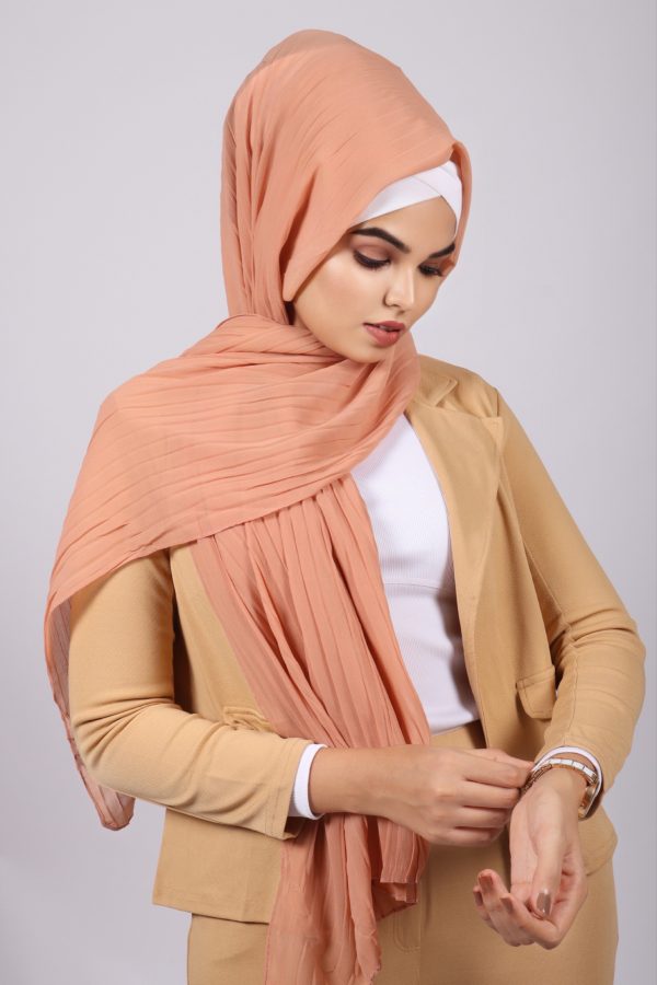 Sand Chiffon Pleated hijab