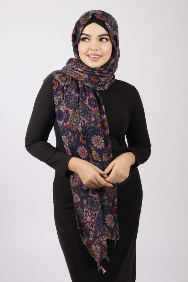 Alisha Cotton Floral Hijab