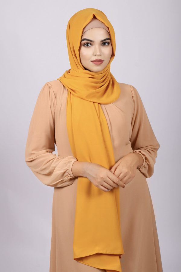 Mango Mustard Korean Chiffon Hijab