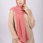 Hibiscus Korean Chiffon Hijab Image