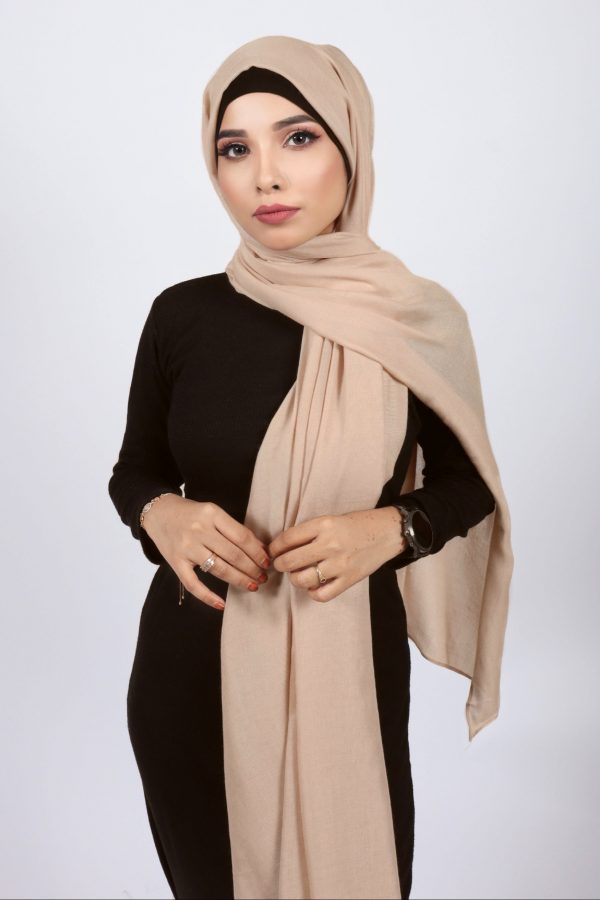 Linen Cream Modal Hijab