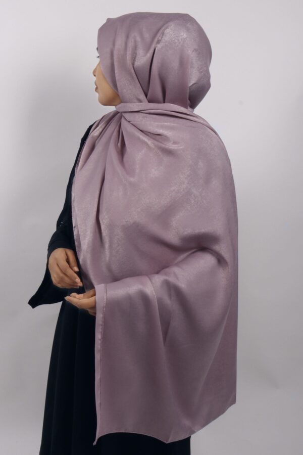 Lilac Velvet Chiffon Hijab