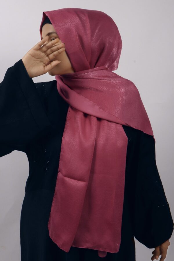 Deep Pink Velvet Chiffon Hijab