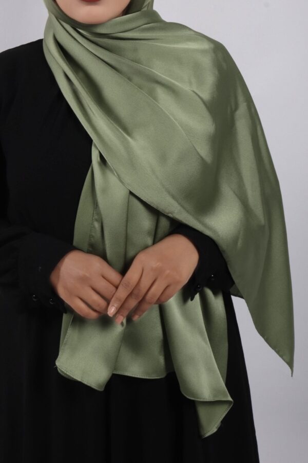 Apple Green Turkish Satin Hijab