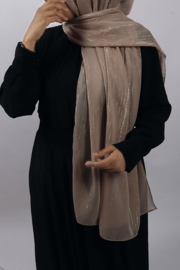 Vanilla Shimmer Chiffon Hijab