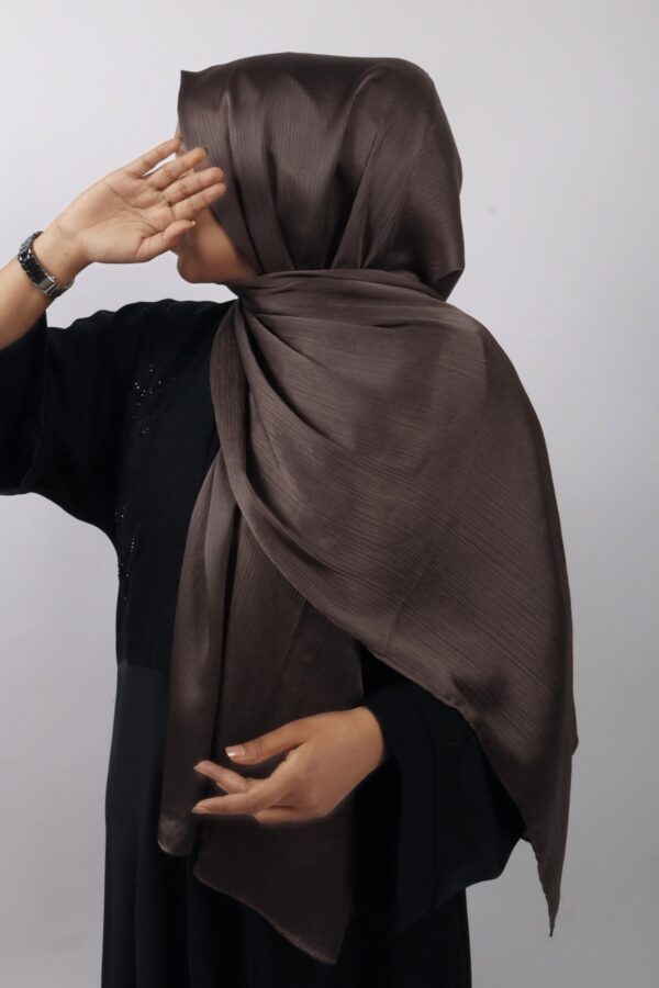Truffle Muna Satin Hijab