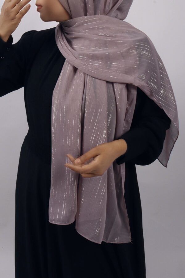 Lavender Lilac Shimmer Chiffon Hijab