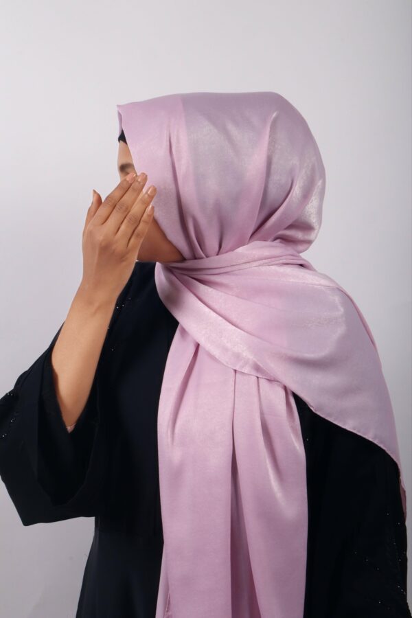 Fairy pink Velvet Chiffon Hijab
