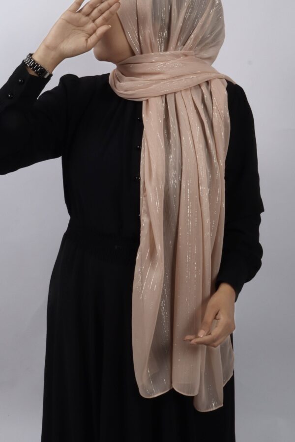 Dusty Rose Shimmer Chiffon Hijab