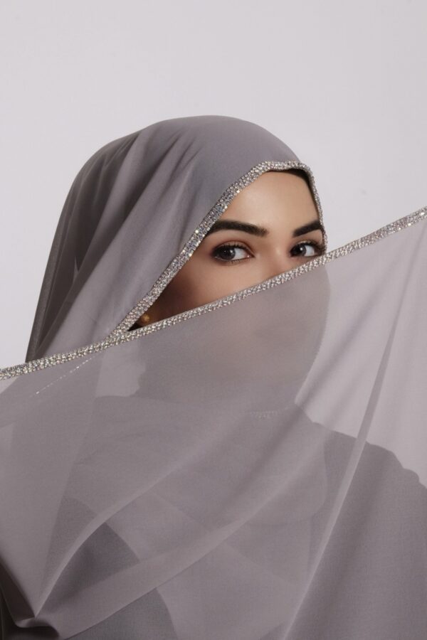 Ash Crystal Hijab