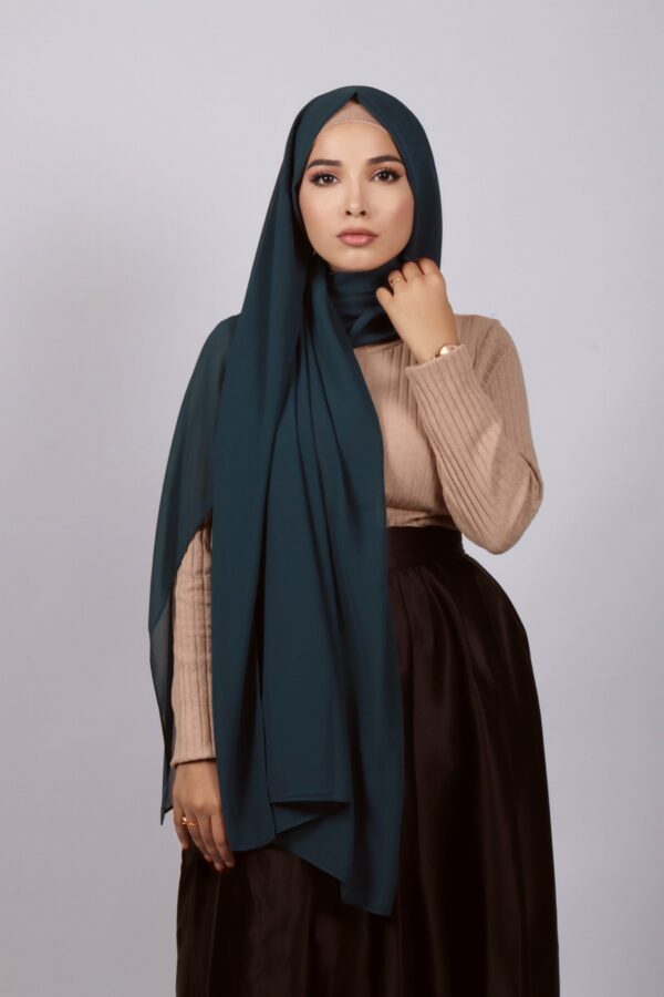 Persian Teal Premium Chiffon Hijab