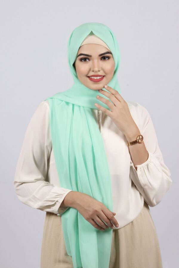 Mint Premium Chiffon Hijab