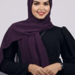 Mauve Premium Chiffon Hijab Image