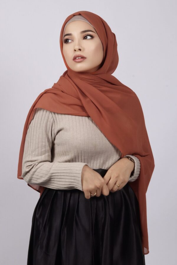 Rust Premium Chiffon Hijab