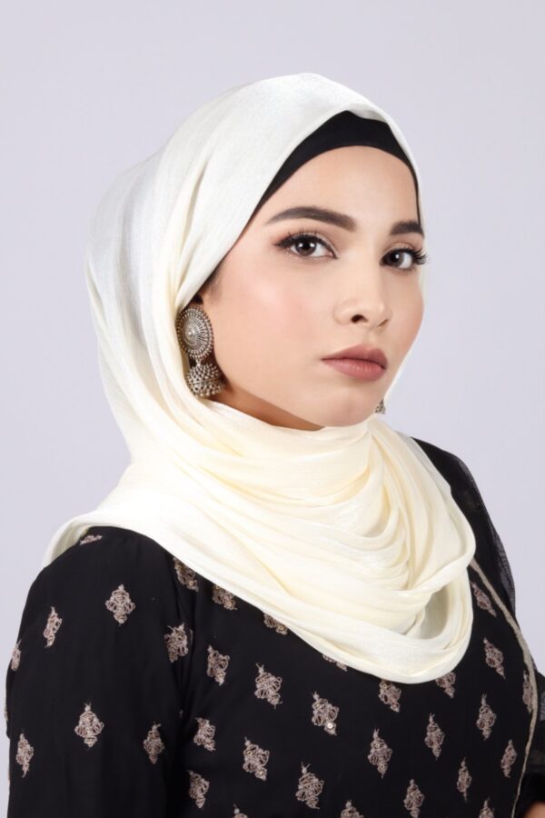 Light Gold Oranza Shimmer Hijab