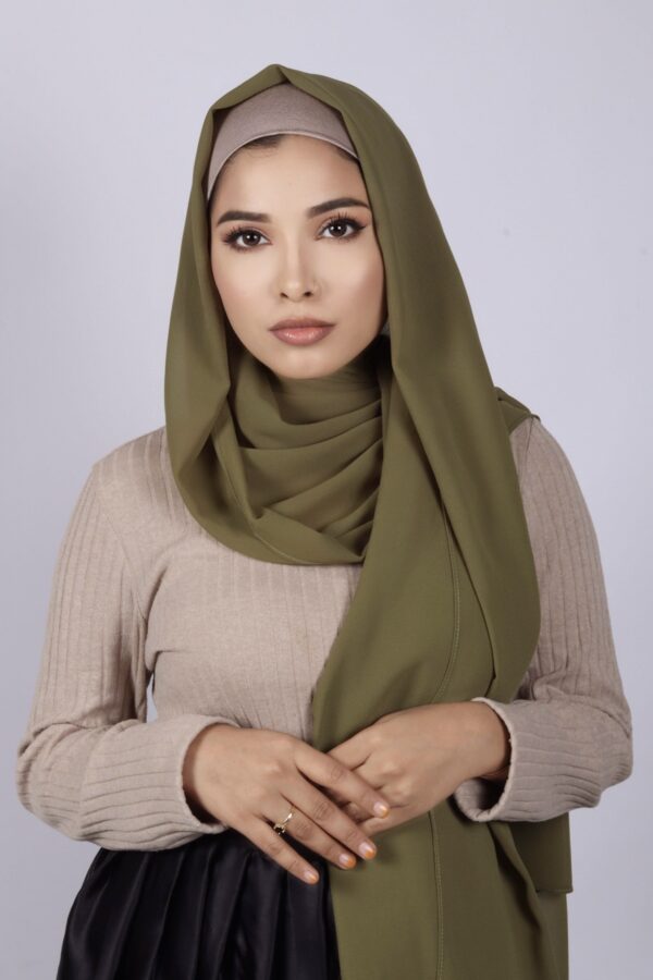 Moss Green Premium Chiffon Hijab