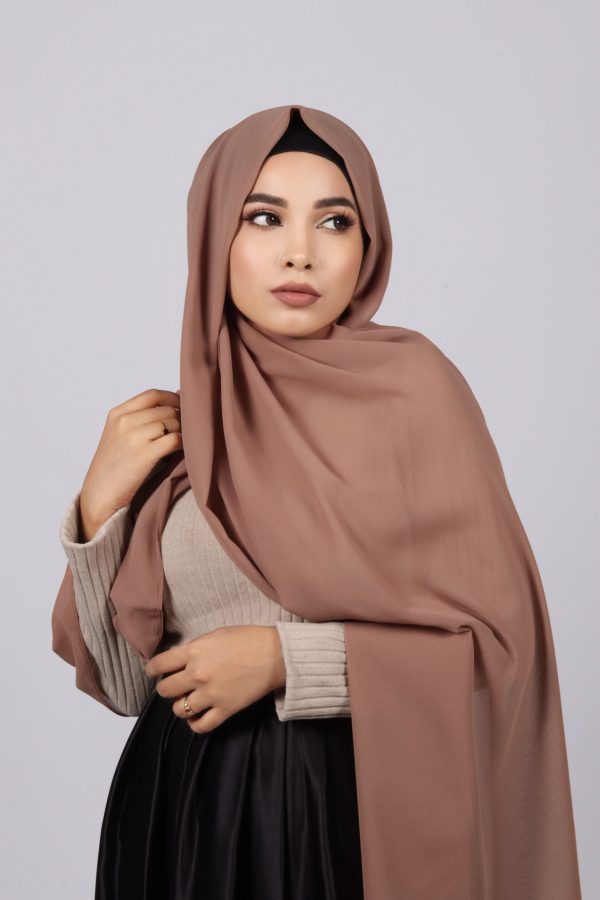 Mocha Premium Chiffon Hijab