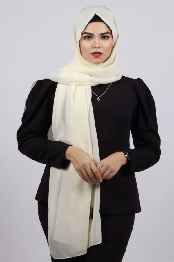 Ivory Premium Chiffon Hijab