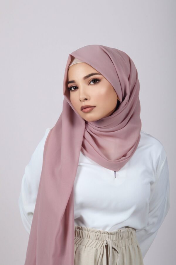Nude pink Premium Chiffon Hijab