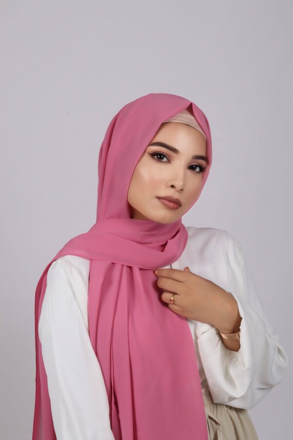 French Pink Premium Chiffon Hijab