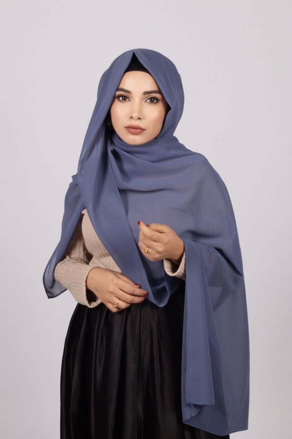 Blueberry Premium Chiffon Hijab