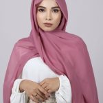 Blush Pink Premium Chiffon Hijab Image