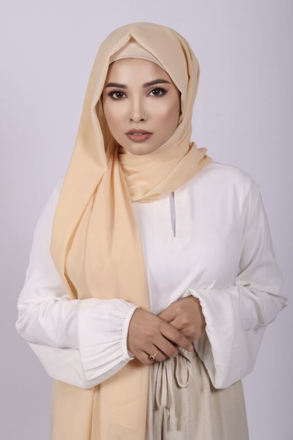 Custard Premium Chiffon Hijab