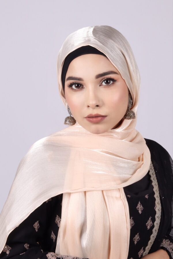 Peach Blush Oranza Shimmer Hijab