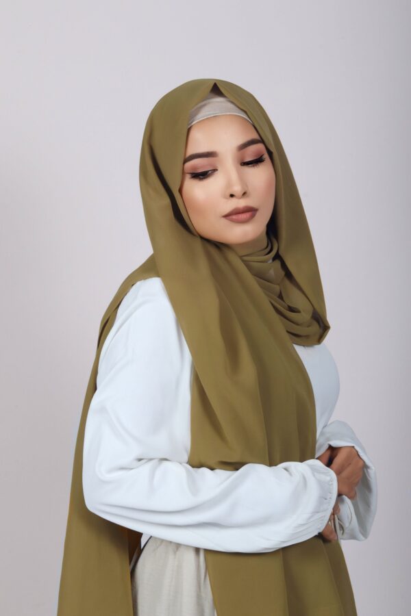 Henna Green Premium Chiffon Hijab