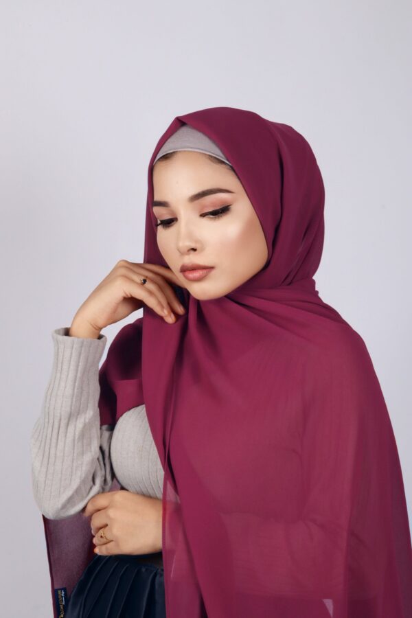 Raspberry Premium Chiffon Hijab