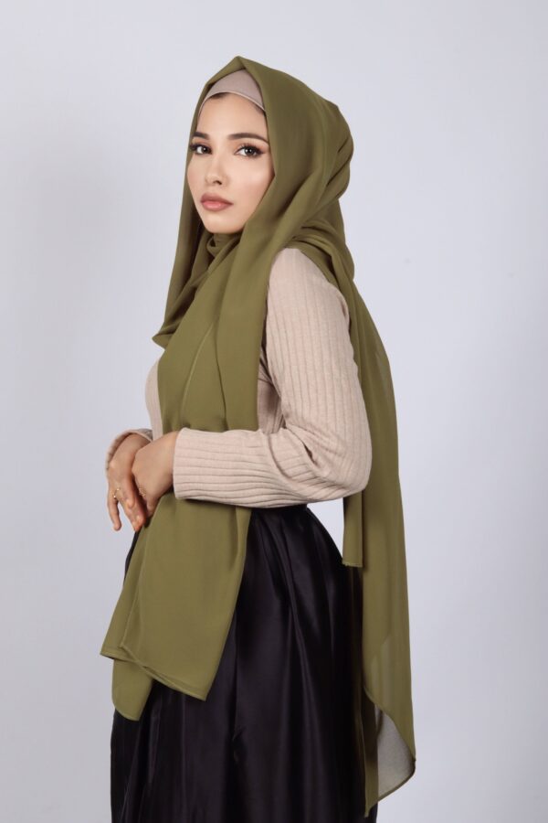 Moss Green Premium Chiffon Hijab