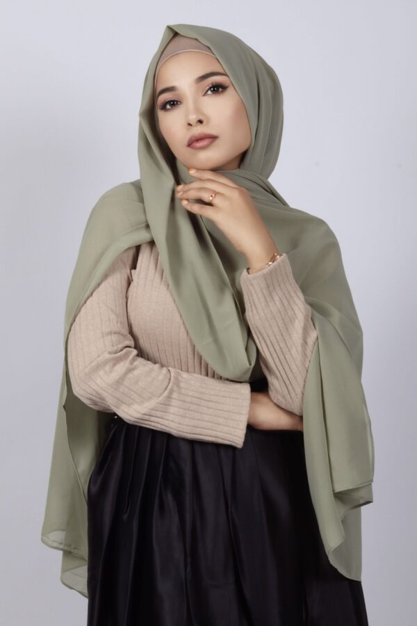 Asparagus Premium Chiffon Hijab