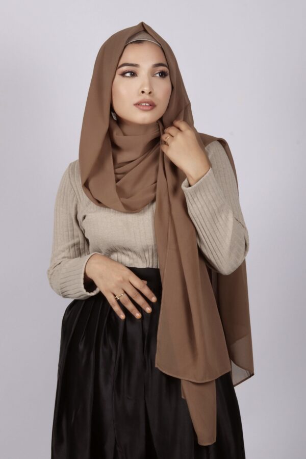 Pecan Premium Chiffon Hijab
