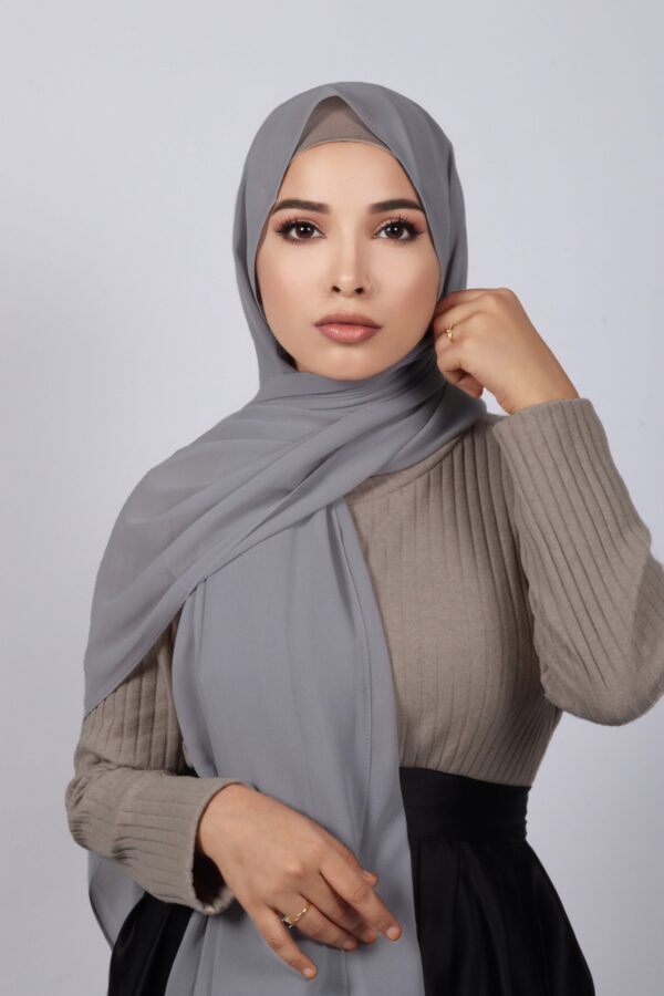 Silver Fox Premium Chiffon Hijab