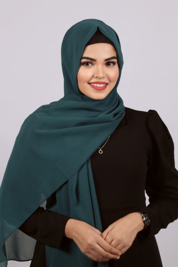 Arabian Green Premium Chiffon Hijab