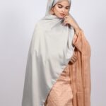 Plush Silver Matte Satin Hijab Image