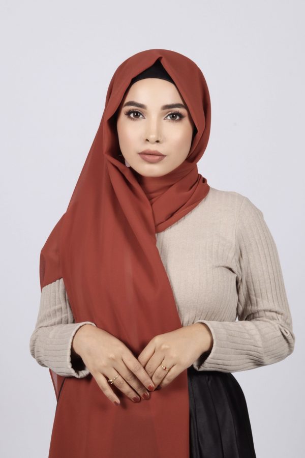 Brick Premium Chiffon Hijab